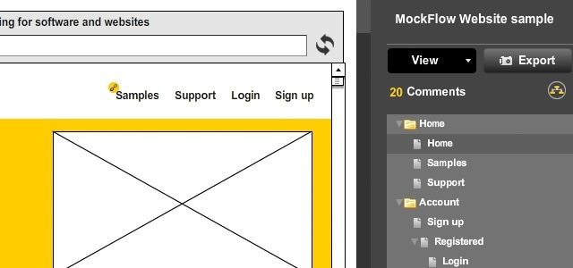 MockFlow para maquetas interactivas